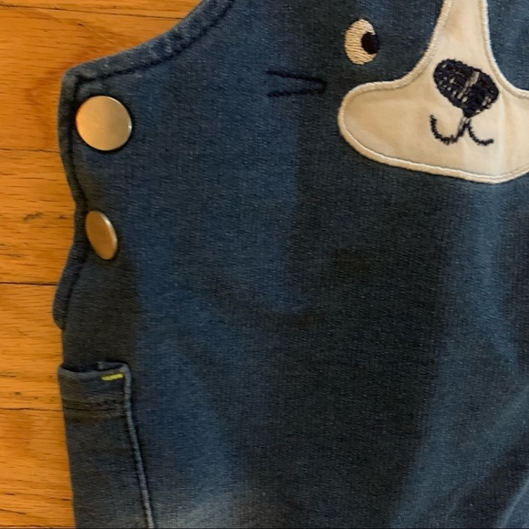 🌟3/$15🌟 Soft Overall Joggers Puppy Baby Size 6-9 M - Picture 5 of 12